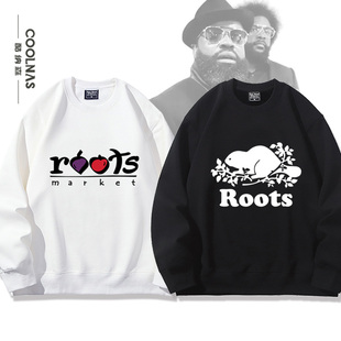 THE ROOTS乐队复古经典欧美说唱嘻哈hiphop圆领卫衣男女春秋上衣