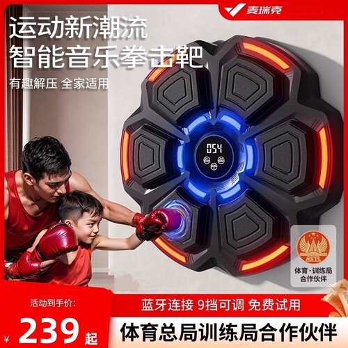 麦瑞克拳击机家用儿童墙靶成人打击反应电子靶散打训练器 MR-2408