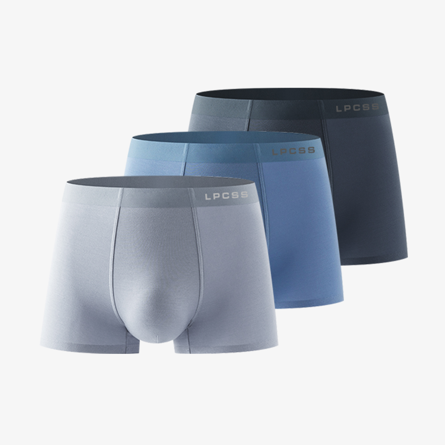 lpcss莫代尔无痕腰边男平角裤