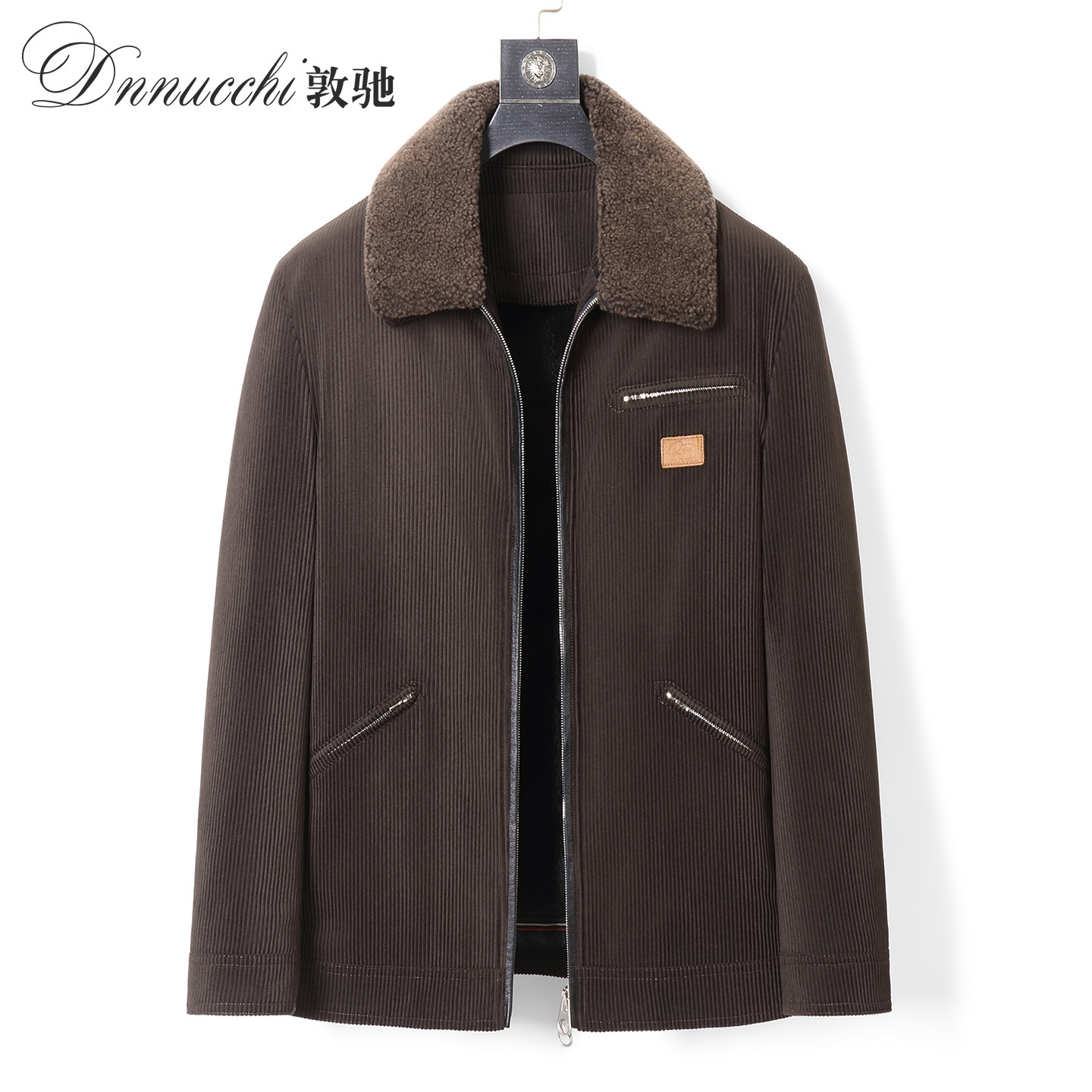 派克服男士水貂内胆整貂皮草外套