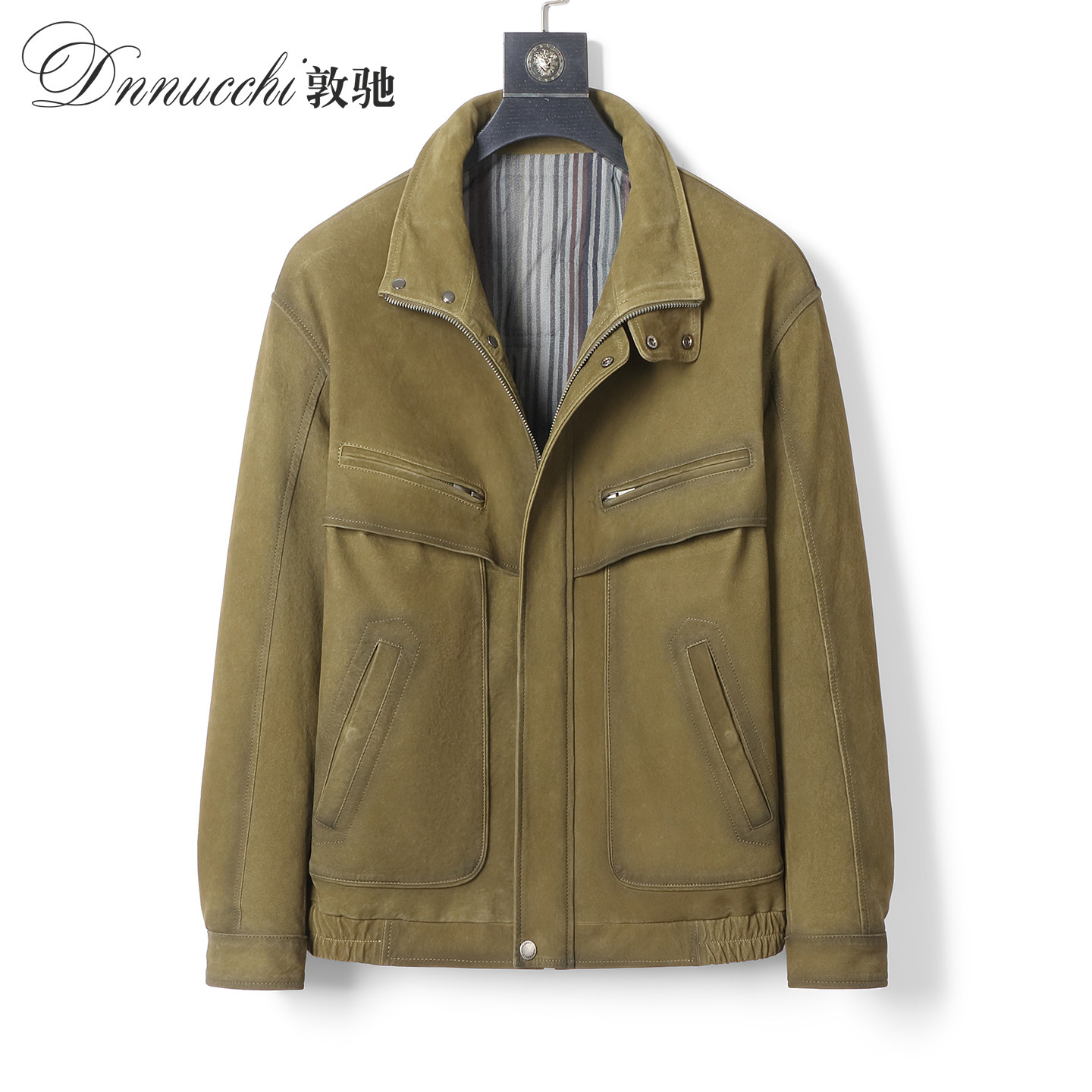 海宁真皮皮衣男士绵羊皮羽绒服厚