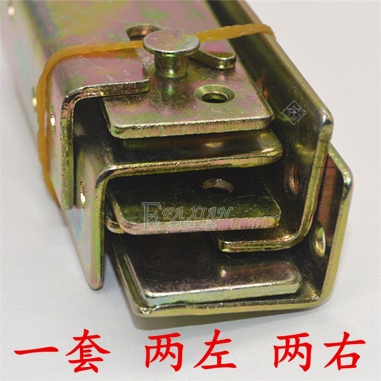 铁床铰链4片床卡扣床扣木床欧式床插销床挂床板链接家具连接件