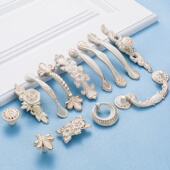 复古简约电视柜室内加厚拉手推拉欧式 象牙白衣柜门家具把手柜子