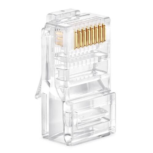 包尔星克PRS88-100-10-50五类水晶头镀金圆线RJ45网络8芯网线