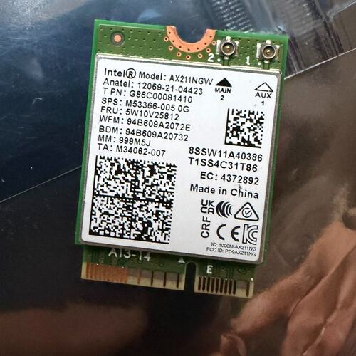 议价Intel AX211无线网卡，支持 m.2 CNVio可维修