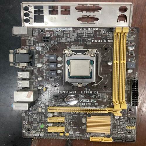 议价华硕H81M-E主板，带G3220CPU，带挡可维修