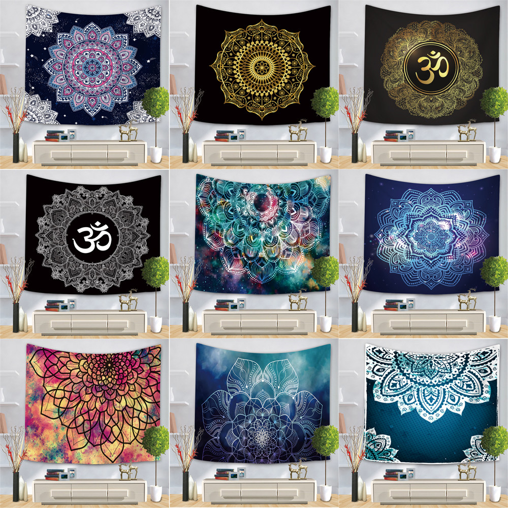厂家直销曼达拉抽象艺术图案挂毯宿舍房间改造挂布家居装饰背景布