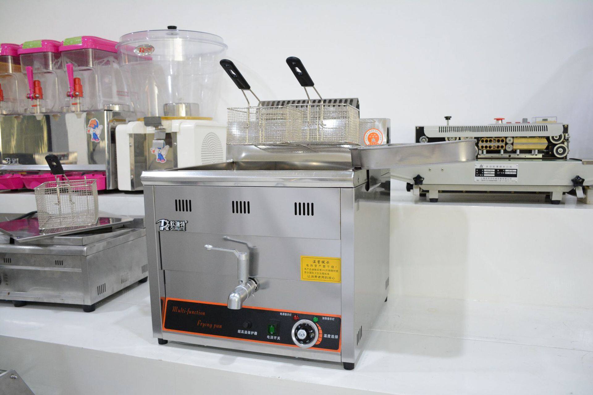 新品台式电炸锅商用油炸锅电热单缸大容量炸薯条炸鸡排机器油炸品