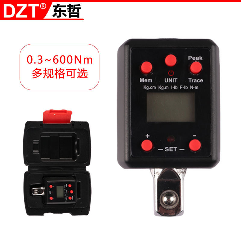 电子数显扭力扳手扭力表外接扭矩接杆扭矩表0.3-600nm扭力计
