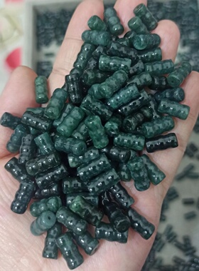 危料蓝水天然翡翠竹节卡12