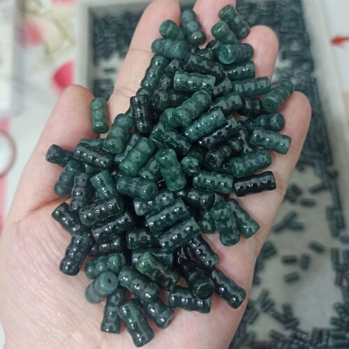 危料蓝水天然翡翠竹节卡12