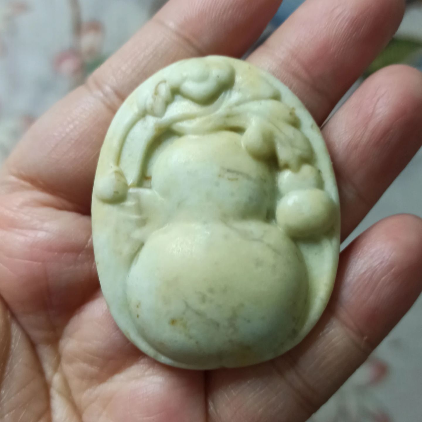 辽宁岫玉吊坠特色飘花葫芦