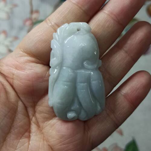翡翠吊坠飘花雕刻件手把件佛手