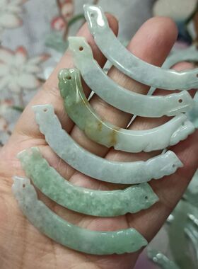 天然翡翠编绳项圈手工吊坠