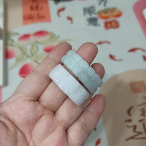 天然翡翠A货手链手排雕刻手