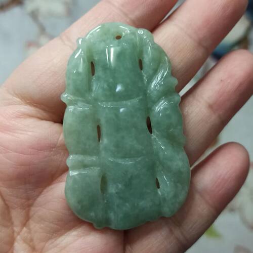 翡翠吊坠飘花材料配件竹节
