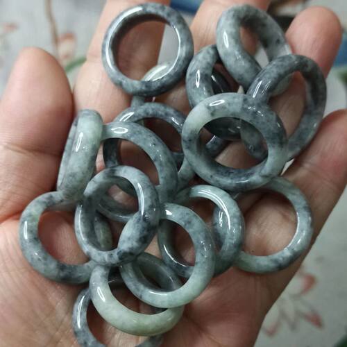 天然翡翠戒指指环卡15-18mm