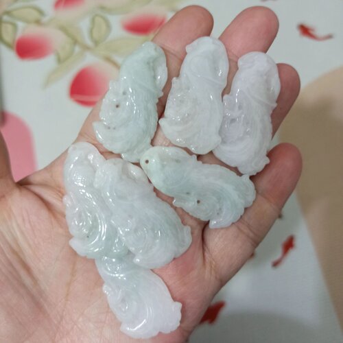 缅甸天然翡翠吊坠凤凰牌