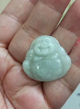 254缅甸天然翡翠吊坠宝宝佛牌子佛公卡26X28mm左右特出满48元包邮