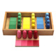 蒙氏对色幼儿园颜色对应积木教具木制益智早教中心启蒙玩具2345岁