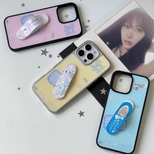 失眠小乐曲适用苹果17/16promax手机壳iPhone15创可贴支架14硬背软边13防摔12创意17air个性14/15/16plus可爱