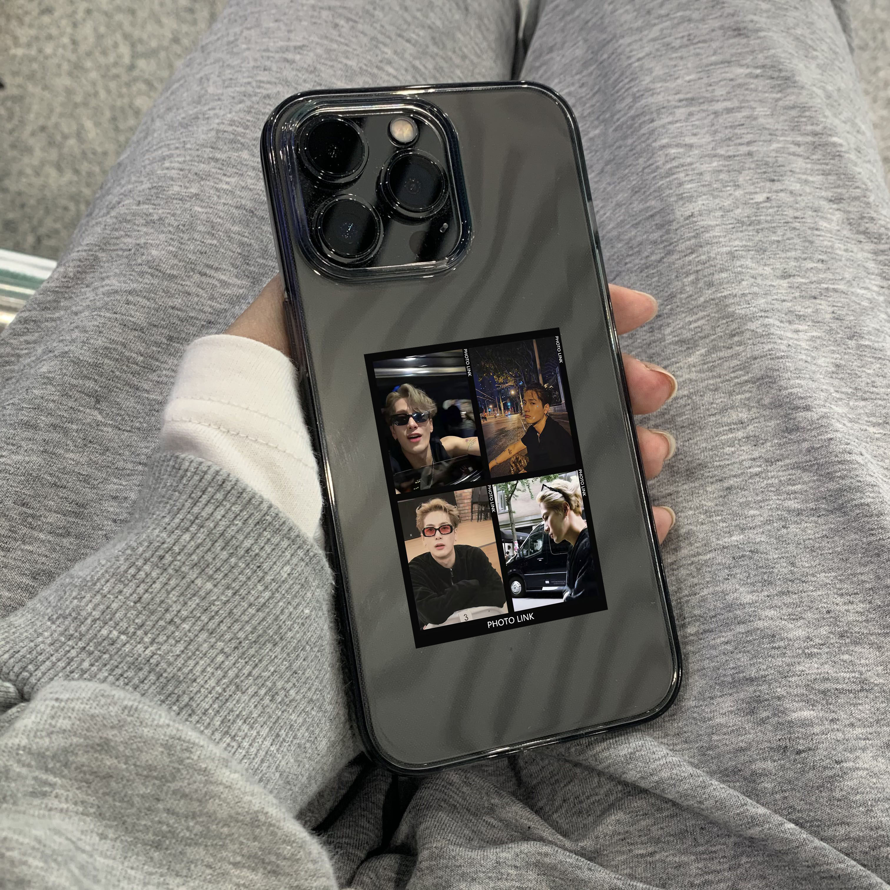 王嘉尔来图定制黑灰透明适用苹果17/16/15PROMAX手机壳14高级iphone13保护壳mini潮流12/11情侣