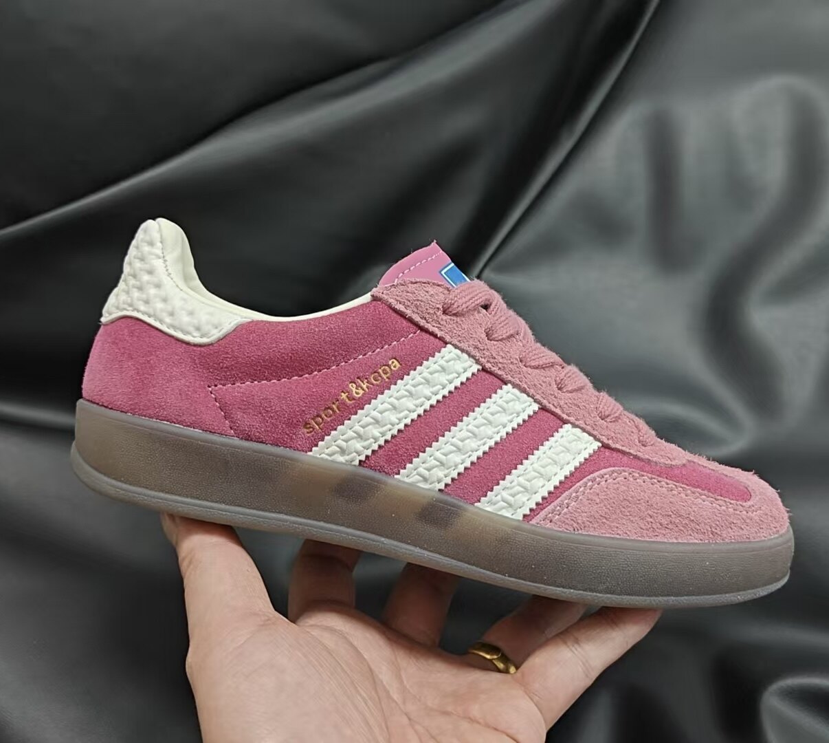 Zhishang Liangpin Genuine Leather 2025 Summer Samba Moral Training Shoes Men's Shoes Casual Three-Stripe Sneakers White Shoes Women