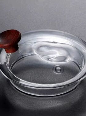 木珠盖侧把木壶盖蒸茶壶内胆茶壶配件木头盖单盖煮茶壶盖配盖胆