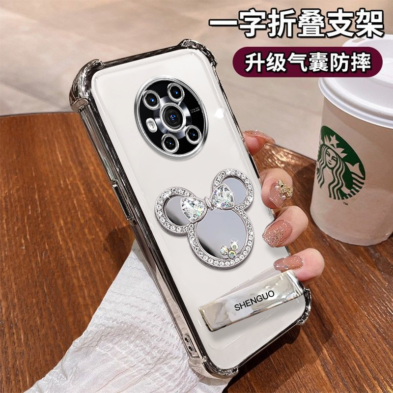 荣耀Magic3米奇镜子电镀四角防摔