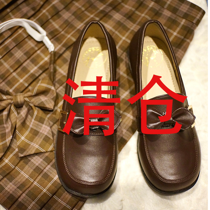 【清仓】骨头微瑕疵原创制服日系jk正统学生鞋圆头学院风乐福鞋