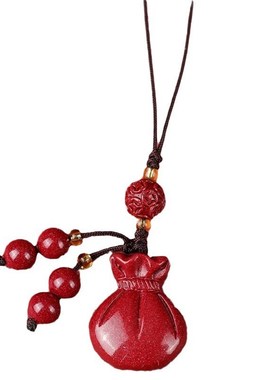 朱砂钱袋本命年龙手机链挂件挂绳男女U盘壳低含量吊坠钥匙扣挂饰