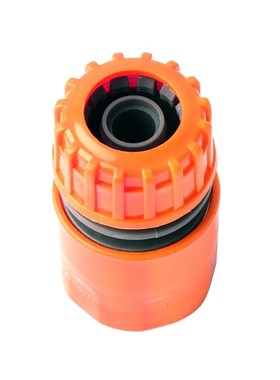 ABS塑料快速接头通水快接水管配件4分橙色快接水管水枪连接配件