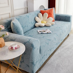 沙发套罩sofa cover双扶手纯色布艺沙发罩高克重羊羔绒