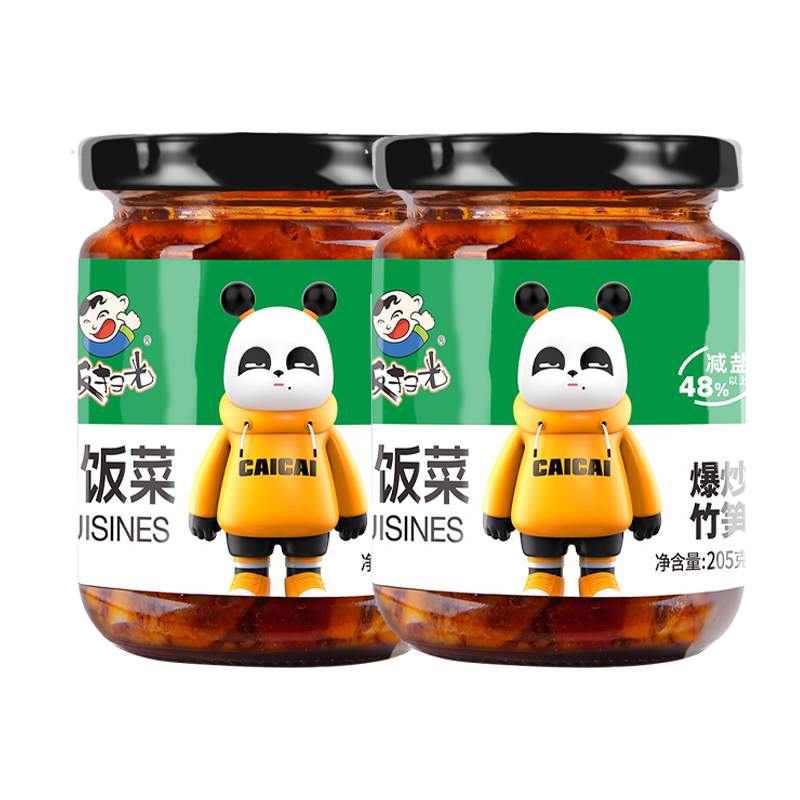饭扫光爆炒竹笋205g下饭菜香辣麻辣佐餐拌饭咸菜开味四川特产酱菜