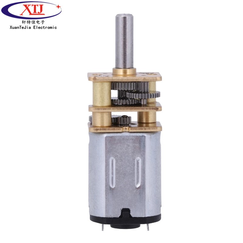 GA12-N20减速马达 智能小车3V6V12VK微型直流齿轮减速电机低速电