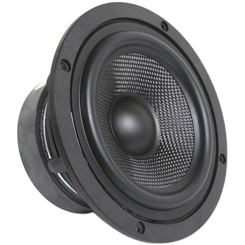 5寸6.5寸中低音扬声器铸铝盆架发烧HIFI音箱黑色玻纤盆喇叭