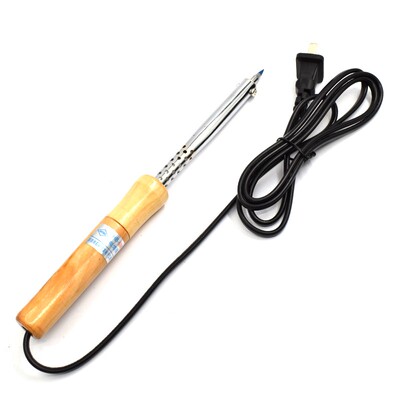 焊宝久富工业电烙铁 HB-520S高温型外热式木柄电烙铁 60W长寿烙铁