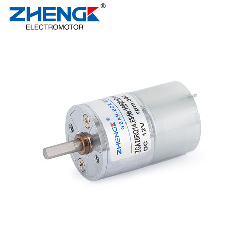 ZHENGK正科 ZGA25RQ 微型电机直流减速电机中心轴 12V 6V可正反转