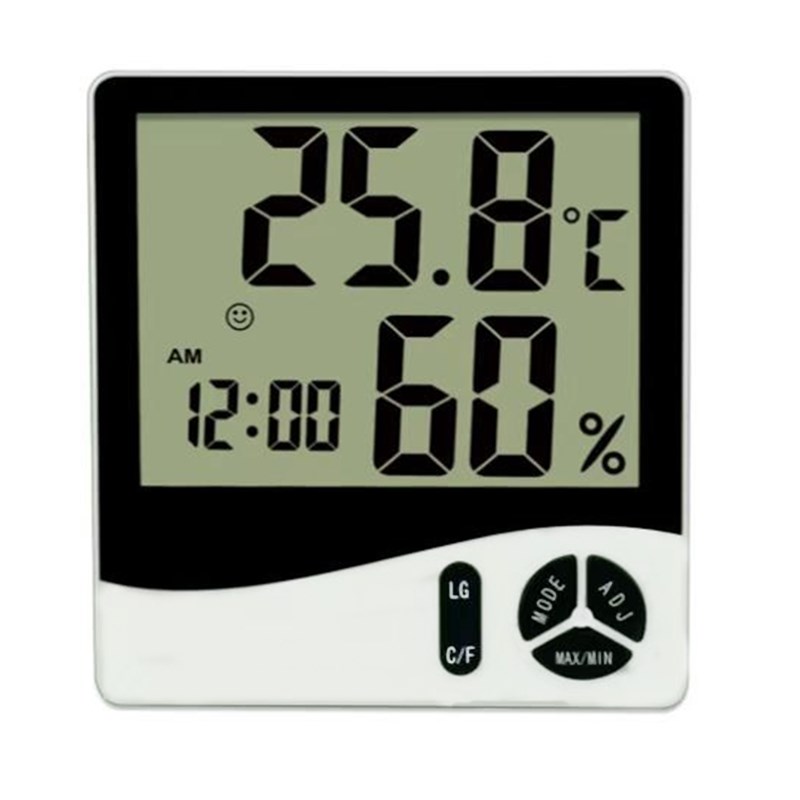 电子数显家用室内精准壁挂式温湿度计时间日期卧室婴儿房温度表
