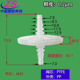 二氧化碳培养箱过滤制氧机针式空气除菌圆盘式蝶形膜式氧气过滤器