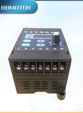 棒棒单相220V内置交流调速器数显正反转减速电机SK200E系列模拟量