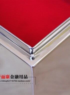 304镜面不锈钢密码箱手提现金箱档案箱收纳箱宗谱藏经箱凭证箱