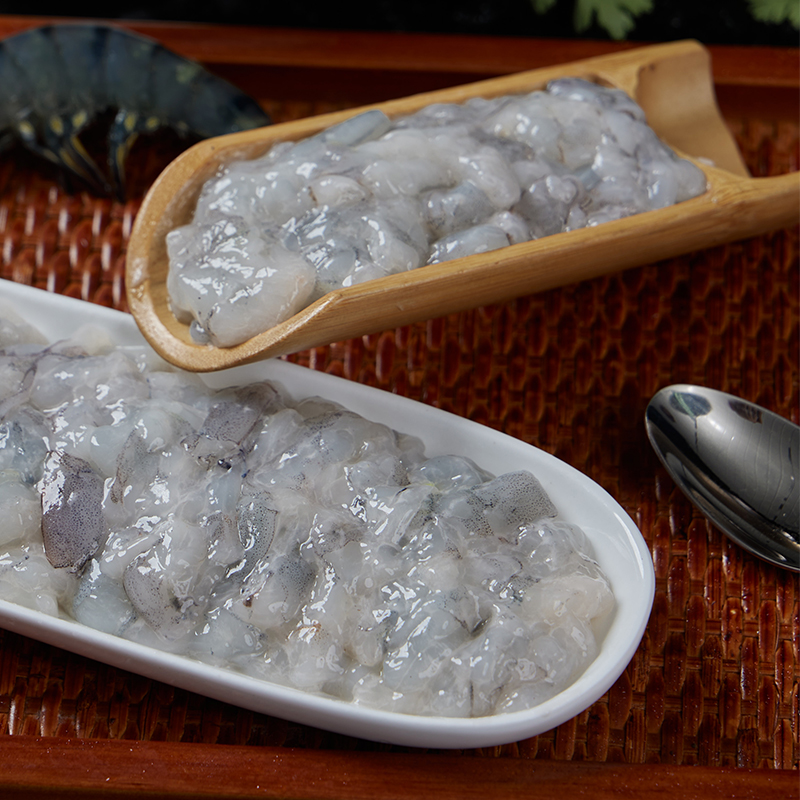 定海针虾滑颗粒饱满95%的虾含量