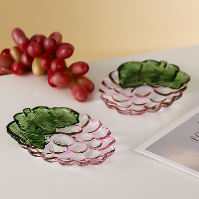 弗莱文茨玻璃盘点心盘装饰盘