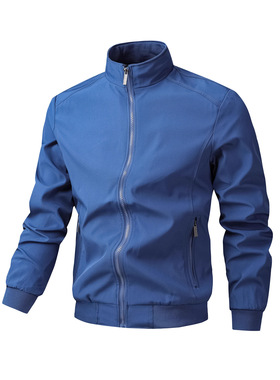 Men Jacket 大码夹克男士外套春秋休闲运动宽松立领