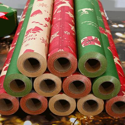 Christmas wrapping paper long roll large size 10 meters 5