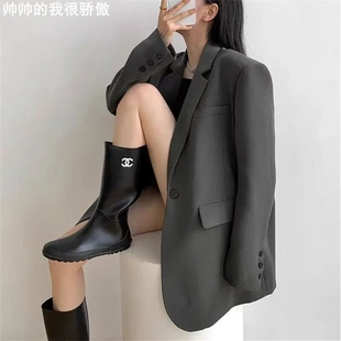 灰色西装 Gray Women for 外套女 Blazer