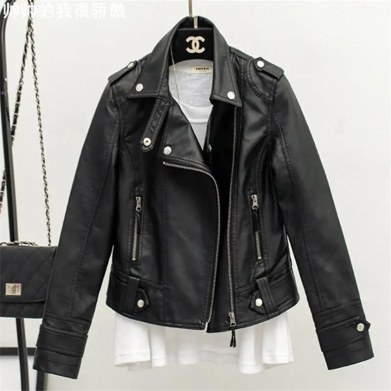 LeatherJacketforWomen短款皮衣