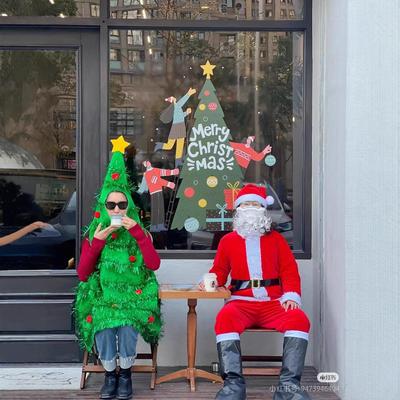 Christmas tree costume for adults and children tree圣诞服