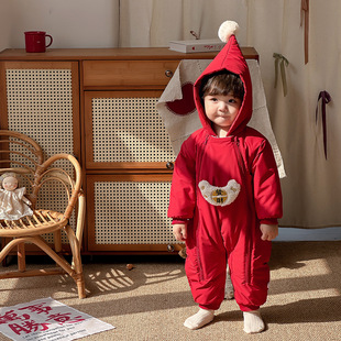 Baby New Year's clothes winter clothes baby boy one-piece